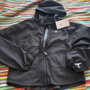 Jordan Black Rubber Patch with Jumpman Logo girls size large 12–13 yrs new/tags